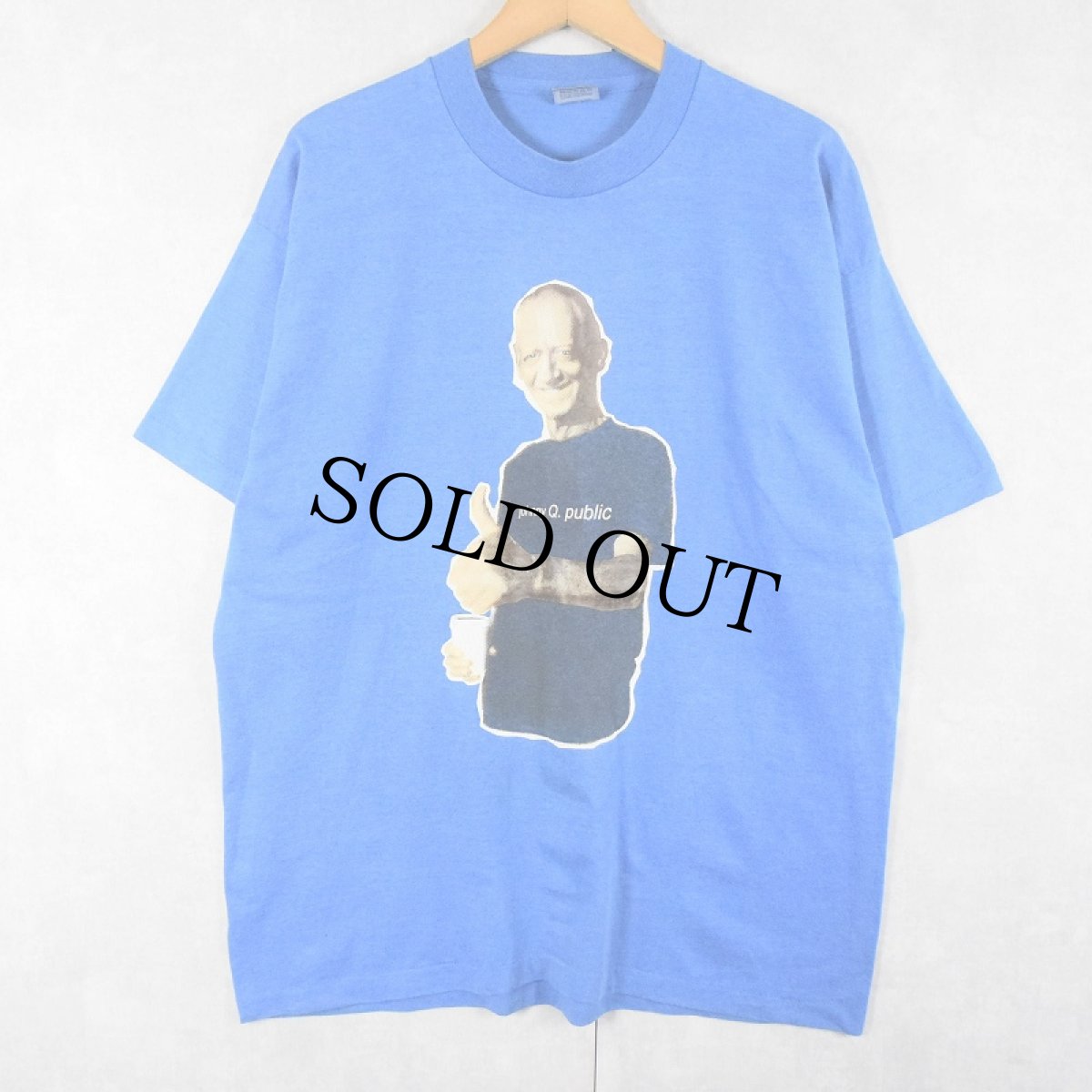 画像1: 90's USA製 "Johnny Q. Public" シュールプリントTシャツ XL (1)