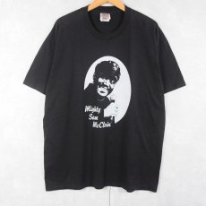 画像1: 90's Mighty Sam McClain USA製  ブルース・ソウルシンガー プリントTシャツ BLACK XL (1)