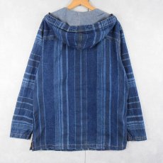 画像2: THE TERRITORY AHEAD マルチストライプ柄 デニムプルオーバージャケット MT (2)