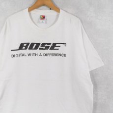 画像1: 90's BOSE 音響機器メーカー ロゴプリントTシャツ XL (1)