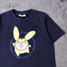 画像1: ぷよぷよ ゲームプリントTシャツ NAVY M (1)