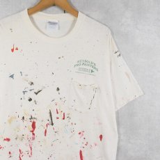 画像1: REYNOLD'S PRO-PAINTERS ペンキペイント 企業プリントTシャツ L (1)