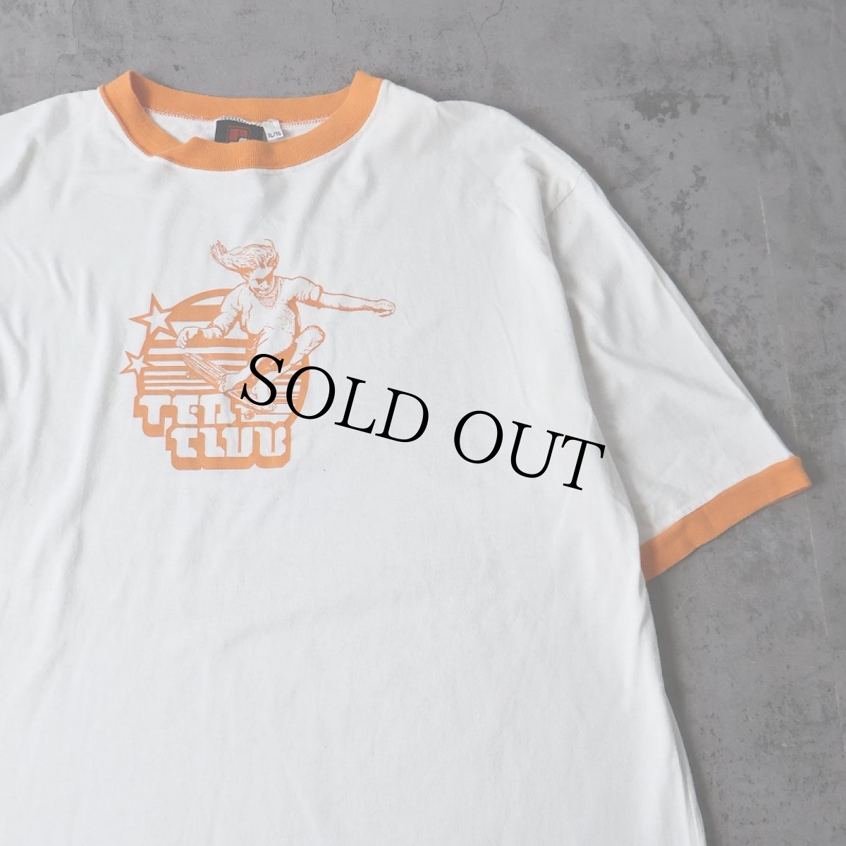 画像1: 90's PEARL JAM "TEN CLUB" オルタナティブロックバンド リンガーTシャツ XL (1)