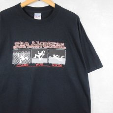画像1: "The Alcatraz Great Escape Triathlon" イラストプリントTシャツ L (1)
