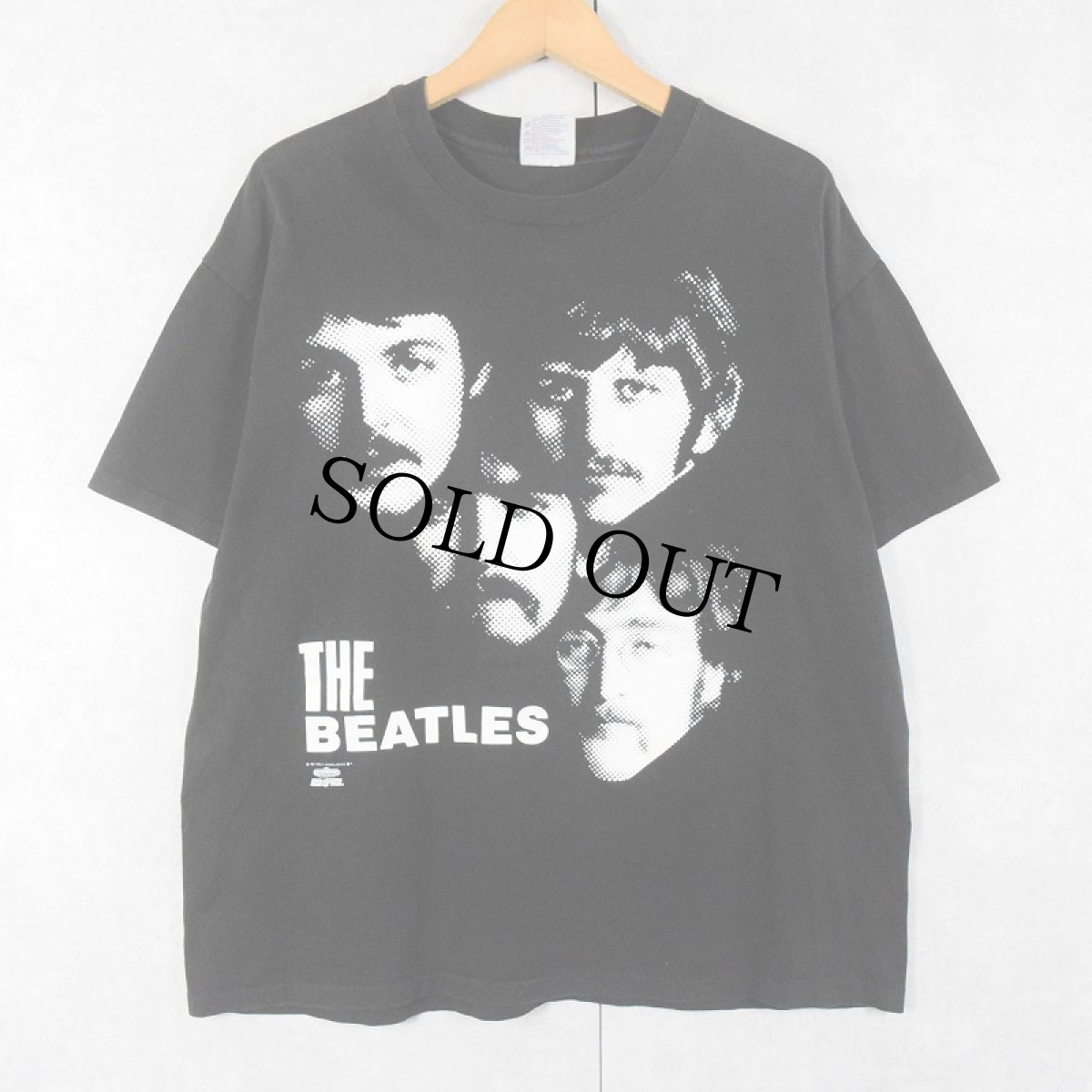 画像1: 90's BEATLES USA製 ロックバンドTシャツ BLACK XL (1)