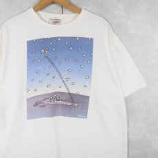 画像1: 90's Richard Stine "MAINTENANCE" アートプリントTシャツ XL (1)