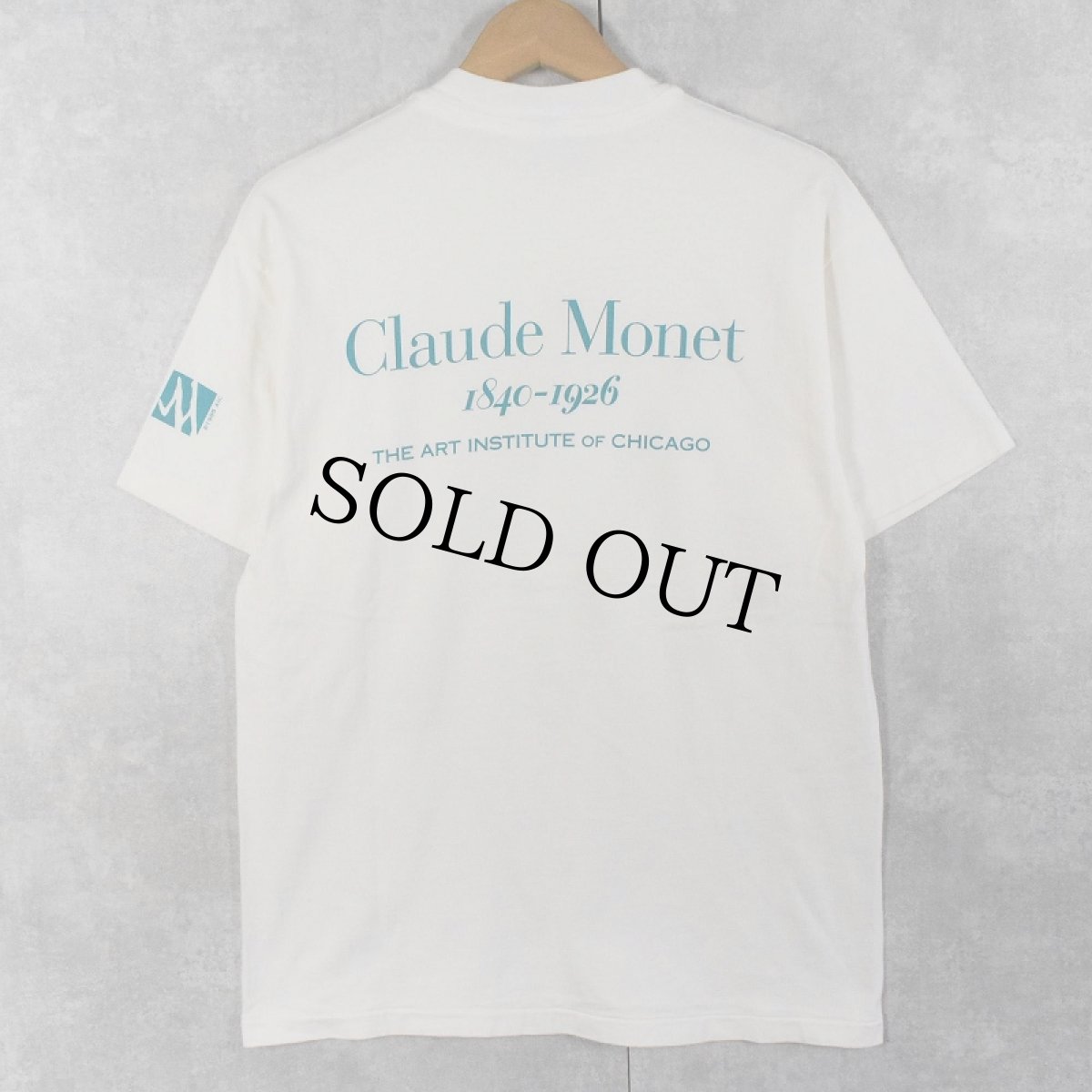 画像2: 90's Claude Monet USA製 "THE ART INSTITUTE OF CHICAGO" ミュージアムプリントTシャツ M (2)