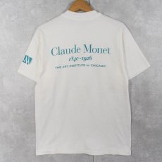 画像2: 90's Claude Monet USA製 "THE ART INSTITUTE OF CHICAGO" ミュージアムプリントTシャツ M (2)