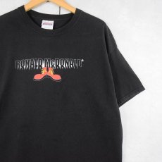 画像1: RONALD McDONALD 企業キャラクタープリントTシャツ BLACK XL (1)
