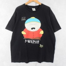 画像1: 90's SOUTH PARK USA製 キャラクタープリントTシャツ BLACK XL (1)