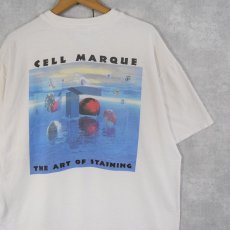画像2: 90〜2000's CELL MARQUE "THE ART OF STAINING" アートプリントTシャツ XL (2)