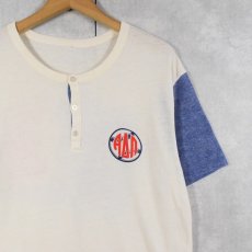 画像2: 〜80's "Alpha Delta Pi" ヘンリーネック プリントTシャツ (2)