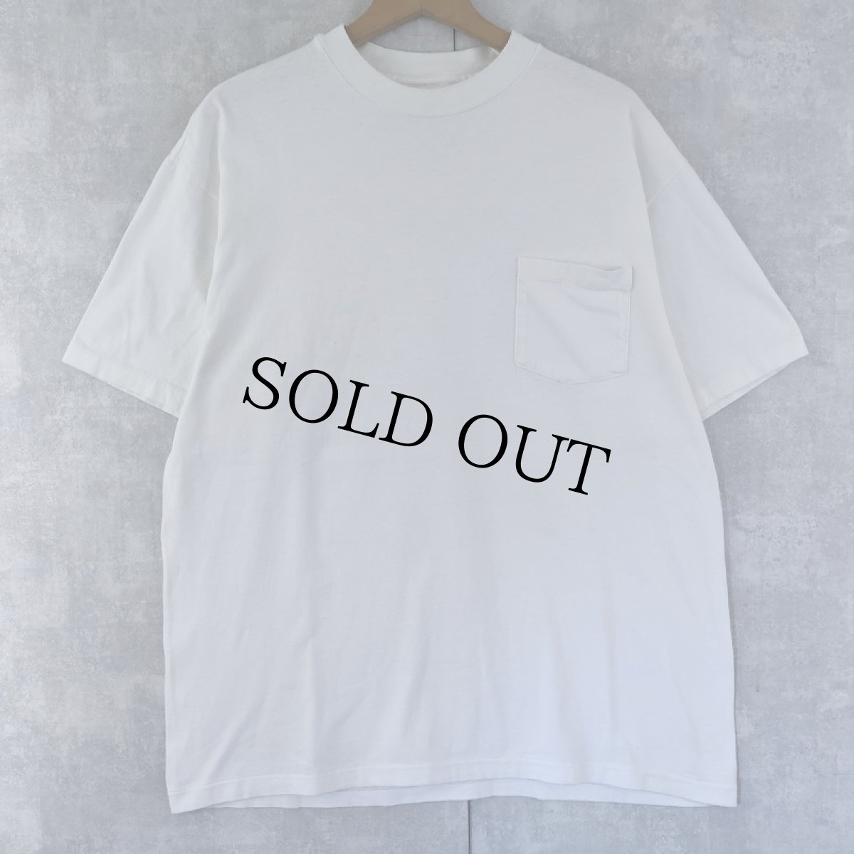 画像1: 90's Hanes 無地ポケットTシャツ XL (1)
