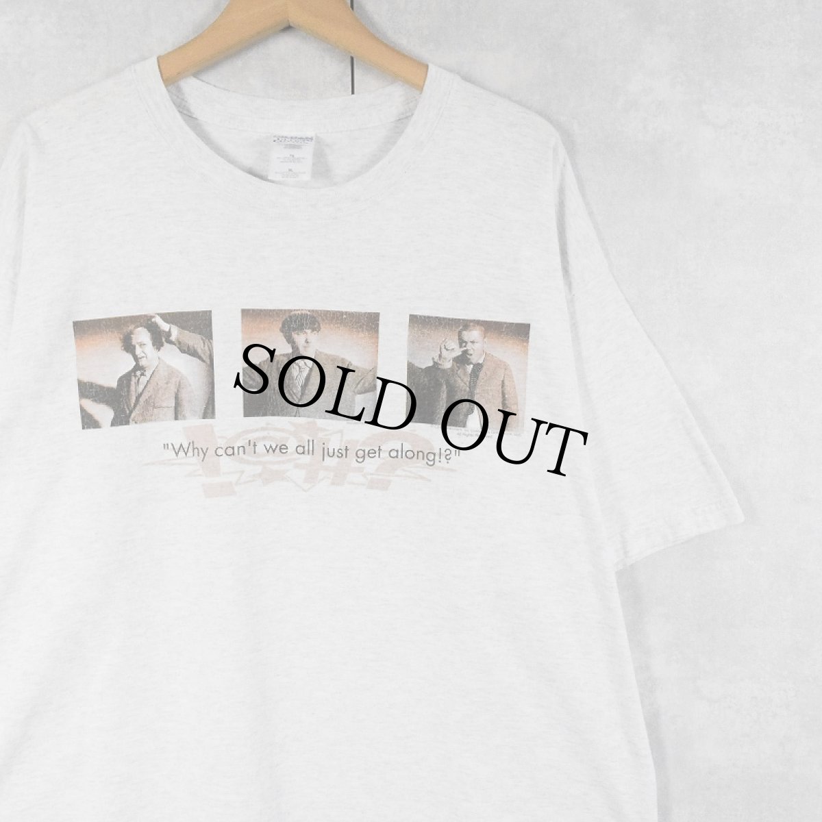画像1: The Three Stooges USA製 コメディアンプリントTシャツ XL (1)