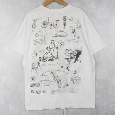 画像2: 90's LEONARDO DA VINCI USA製 アートプリントTシャツ XL (2)