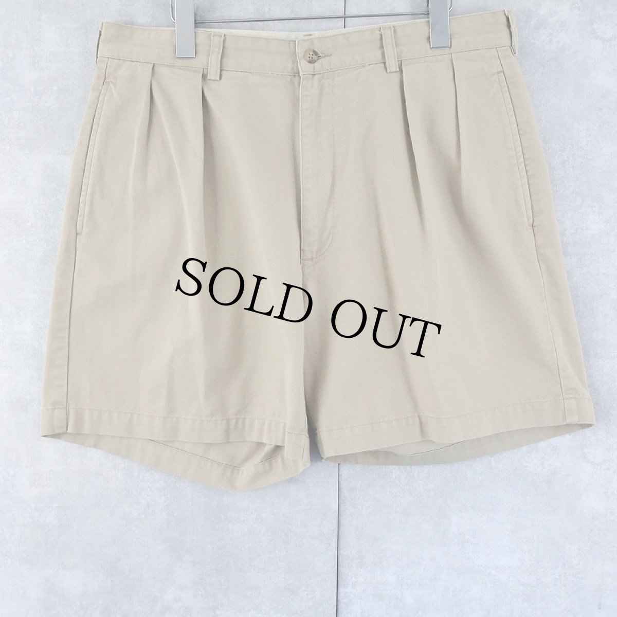 画像1: POLO Ralph Lauren "POLO CHINO" 2タック コットンチノショーツ W35 (1)