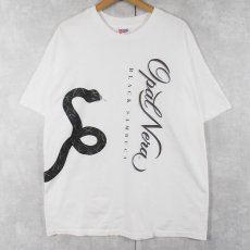 画像1: 90's OPAL NERA BLACK SAMBUCA USA製 リキュール 巻きプリントTシャツ XL (1)