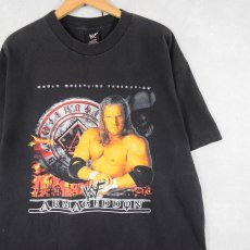 画像1: 2000's WWF "Armageddon" プロレスプリントTシャツ BLACK XL (1)