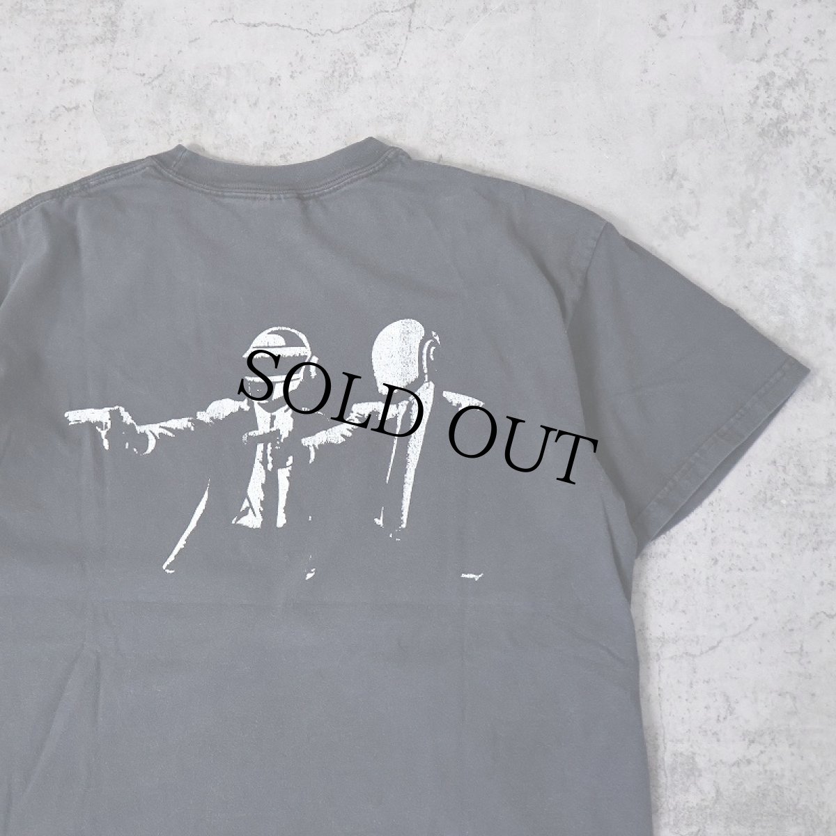 画像2: Daft Punk エレクトロミュージックユニット プリントTシャツ BLACK L (2)