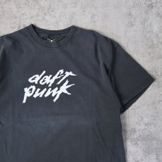 画像1: Daft Punk エレクトロミュージックユニット プリントTシャツ BLACK L (1)