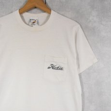 画像2: 90's Hobie USA製 サーフブランド プリントポケットTシャツ M (2)