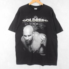 画像1: 90's WCW "GOLDBERG" プロレスプリントTシャツ BLACK (1)