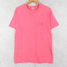 画像1: 90's FRUIT OF THE LOOM USA製 無地 ポケットTシャツ M (1)