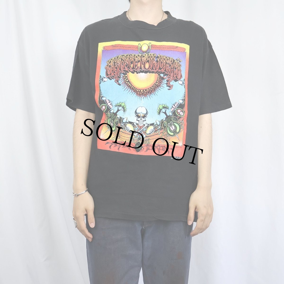 画像3: 90's GRATEFUL DEAD USA製 "AOXOMOXOA" ロックバンドプリントTシャツ BLACK L (3)