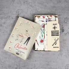 画像1: 50〜60’s “Chefmaster” Barbecue Pattern コットンオープンカラーシャツ / シェフハット 16 1/2 箱付きDEAD STOCK L (1)