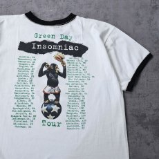画像2: 90's Green Day USA製 パンクロックバンド リンガーTシャツ XL (2)