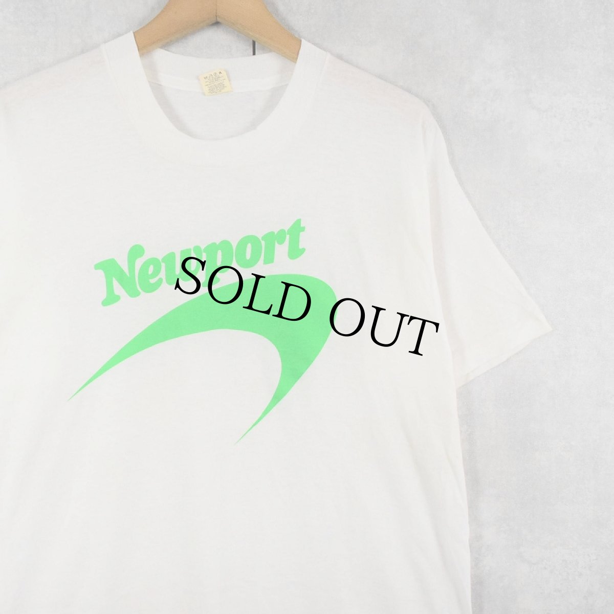 画像1: 80〜90's Newport USA製 ロゴプリントTシャツ L (1)