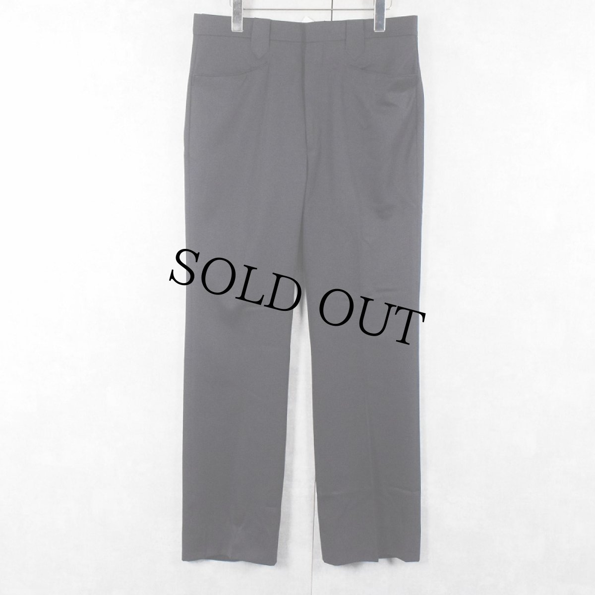 画像4: 70's Levi's USA製 ポリエステル×ウール ウエスタンパンツ NAVY DEADSTOCK W33 (4)