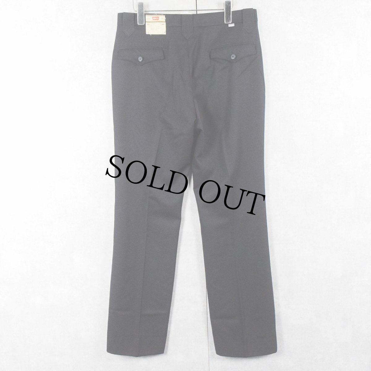 画像5: 70's Levi's USA製 ポリエステル×ウール ウエスタンパンツ NAVY DEADSTOCK W33 (5)