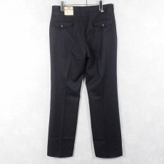 画像2: 70's Levi's USA製 ポリエステル×ウール ウエスタンパンツ NAVY DEADSTOCK W33 (2)