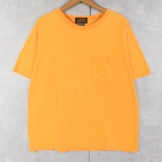 画像1: 90's〜 Eddie Bauer 無地 ポケットTシャツ (1)