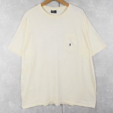 画像1: 90's POLO Ralph Lauren USA製 ロゴ刺繍 ポケットTシャツ XL (1)