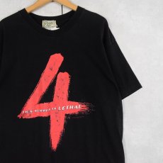 画像1: 90's Lethal Weapon 4 CANADA製 アクション映画 プリントTシャツ BLACK XL (1)