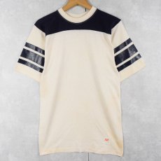 画像1: 70〜80's ARTEX USA製 フットボールTシャツ M (1)