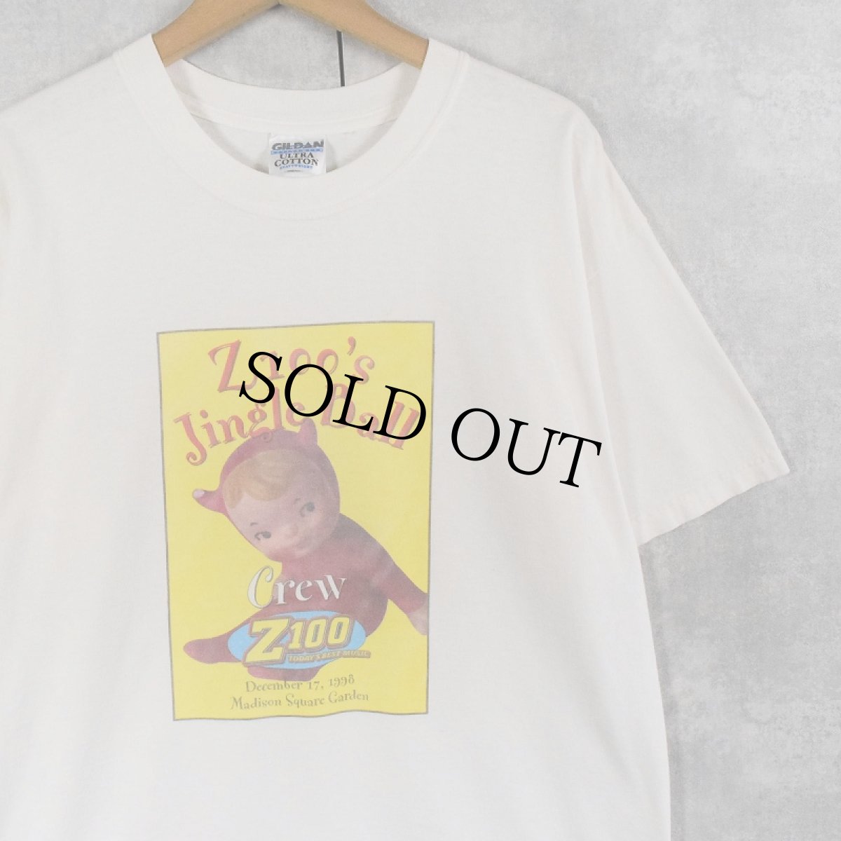 画像1: 90's〜 Z100 "Jingle Ball" ラジオ局プリントTシャツ L (1)