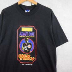 画像1: 90's Disney DICK TRACY USA製 キャラクタプリントTシャツ BLACK L (1)