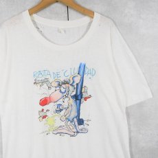 画像1: 70〜80's "RATA DE CIU DAD" イラストプリントTシャツ (1)