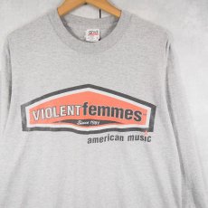 画像1: 90's Violent Femmes USA製 フォークパンクバンドプリントロンT L  (1)
