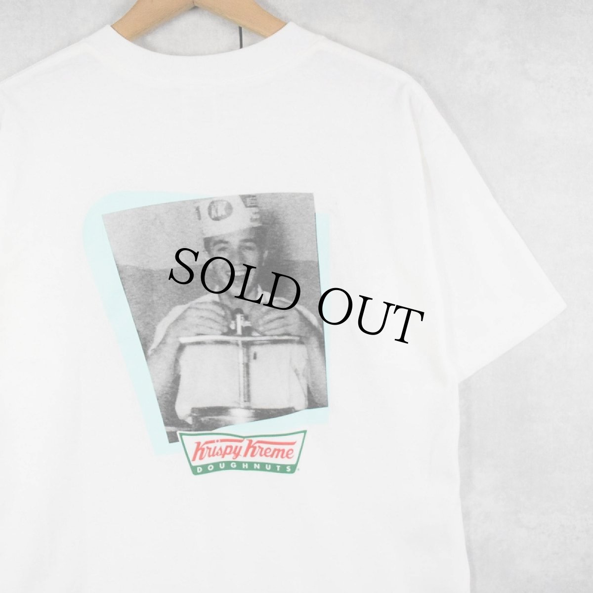 画像1: Krispy Kreme Doughnuts ドーナツショップ フォトプリントTシャツ L (1)