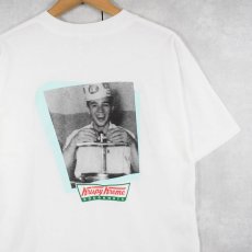 画像1: Krispy Kreme Doughnuts ドーナツショップ フォトプリントTシャツ L (1)