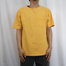 画像2: 90's〜 Eddie Bauer 無地 ポケットTシャツ (2)