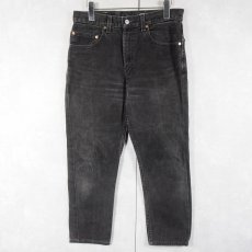 画像3: 【SALE】 2000's Levi's 505 "サルファブラック" ブラックデニムパンツ W31 (3)