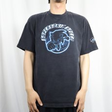 画像2: 2000's SONIC X ゲームキャラクター アニメプリントTシャツ BLACK L (2)
