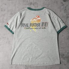 画像2: FINAL FANTASY "交響組曲" ゲームプリント リンガーTシャツ L (2)