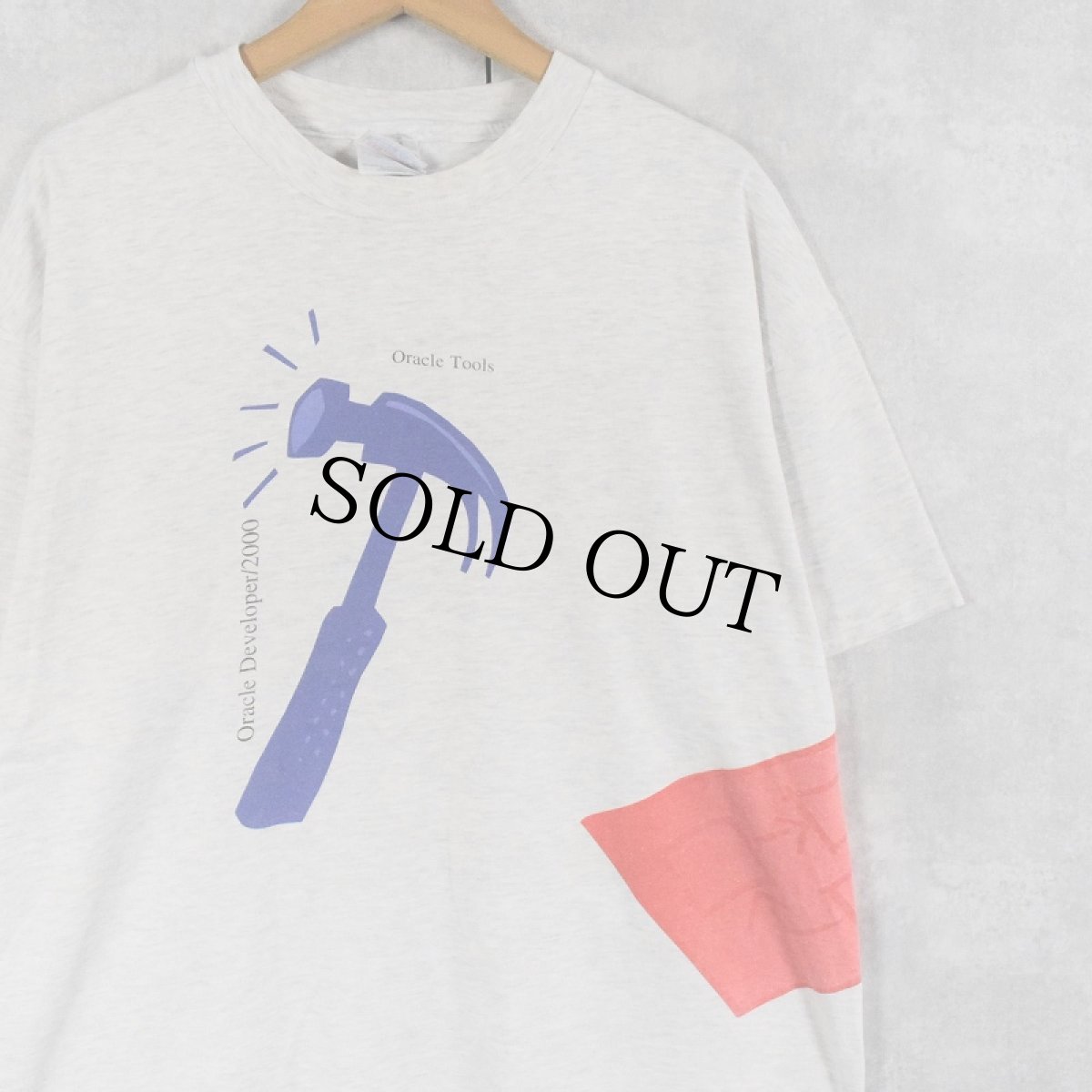 画像1: 90's Oracle Developer /2000 USA製 ソフトウェア開発ツール プリントTシャツ XL (1)