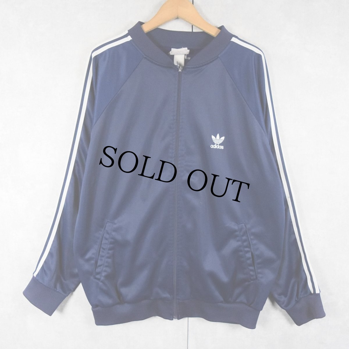 画像1: 80's adidas サイドライントラックジャケット NAVY (1)